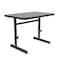 Correll Rectangle Econoline Adjustable Height Computer Desk and Training Table, 24" W, 48" L, 21" to 29" H CSA2448-15 - alternate 3